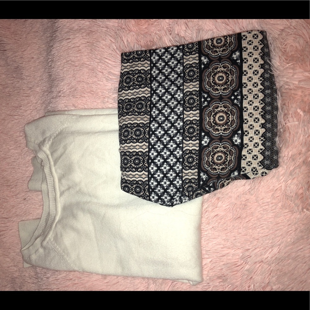 White top + leggings outfit!